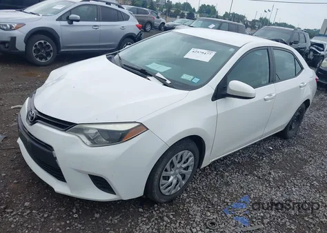 2014 Toyota Corolla Le из США, поврежденный, VIN 2T1BURHE5EC167601